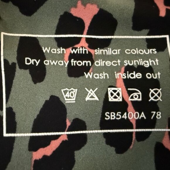 Sweaty Betty Power 7/8 Green Leopard Print Leggings Size Small - Picture 6 of 7